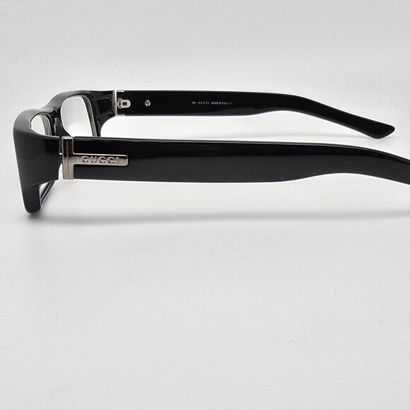Gucci GG1444 807 Black Rectangular Eyeglasses Frame w/ Case Italy 51-15-130 - Picture 4 of 15